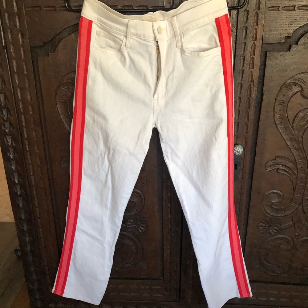 MOTHER mid rise dazzler crop jeans